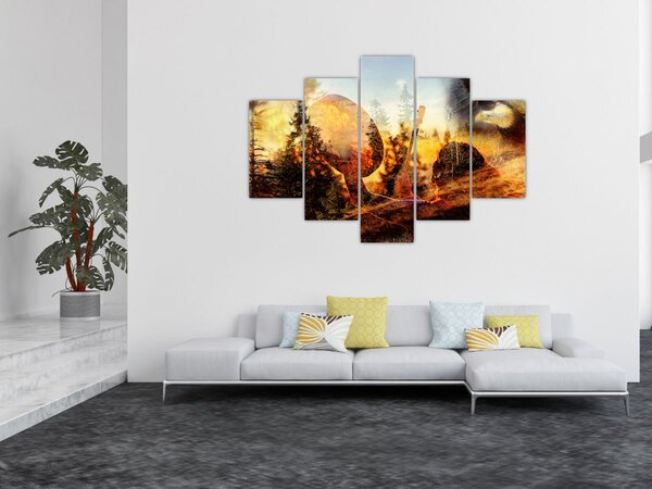 Slika - Šamanski motiv (150x105 cm)