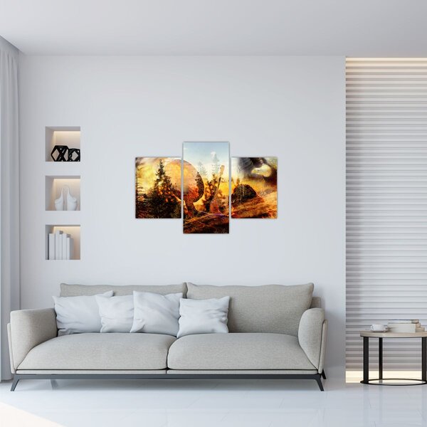 Slika - Šamanski motiv (90x60 cm)