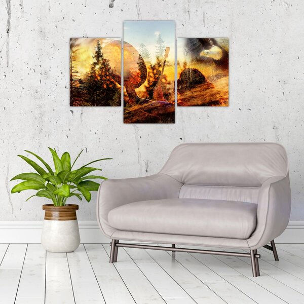 Slika - Šamanski motiv (90x60 cm)
