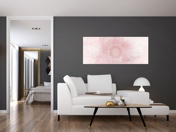 Slika - Ružičasta mandala (120x50 cm)