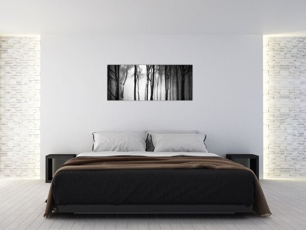 Slika - Vuk u mračnoj šumi (120x50 cm)
