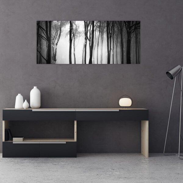 Slika - Vuk u mračnoj šumi (120x50 cm)