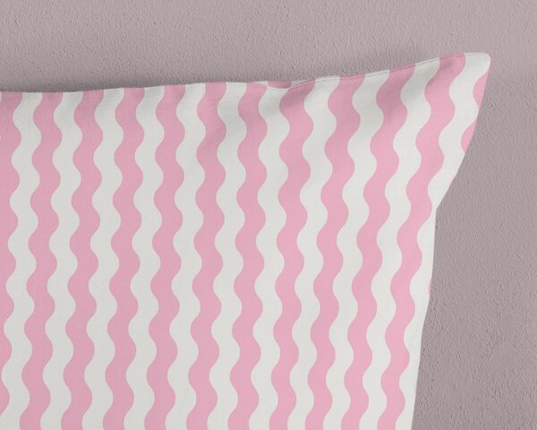 Ružičasta/tirkizna pamučna dječja posteljina za krevet za jednu osobu 140x200 cm Sweety – Good Morning