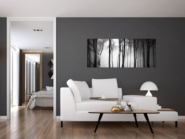 Slika - Vuk u mračnoj šumi (120x50 cm)