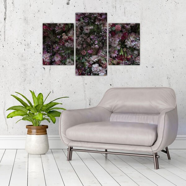 Slika - Cvjetni zid (90x60 cm)