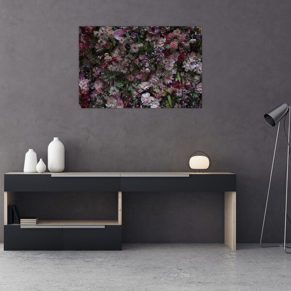 Slika - Cvjetni zid (90x60 cm)