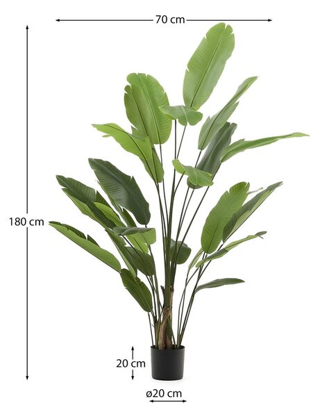 Umjetno stablo banane (visina 210 cm) – Kave Home