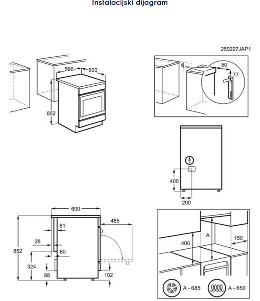 ŠTEDNJAK ELECTROLUX LKR 66021MX