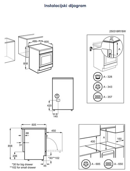 ŠTEDNJAK ELECTROLUX LKR 540066W
