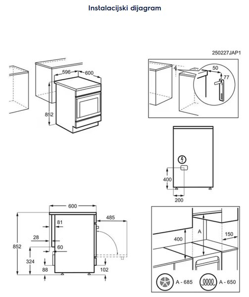 ŠTEDNJAK ELECTROLUX LKR 64023AW