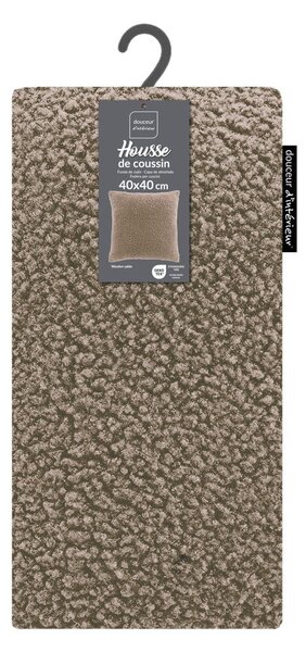 Ukrasna jastučnica od sherpa flisa 40x40 cm Woolen – douceur d'intérieur