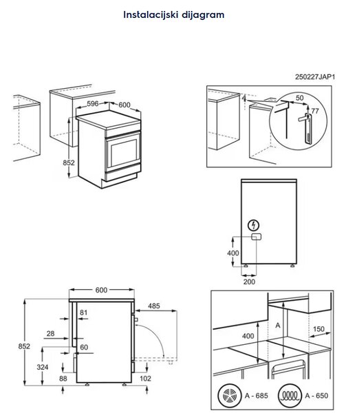 ŠTEDNJAK ELECTROLUX LKI 64023AX