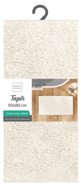 Krem kupaonska prostirka 50x80 cm Mael – douceur d'intérieur