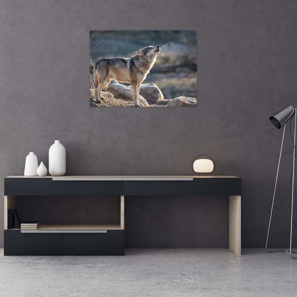 Slika - Vuk koji zavija (70x50 cm)
