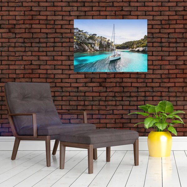 Slika - Plaža sa jedrilicom (70x50 cm)