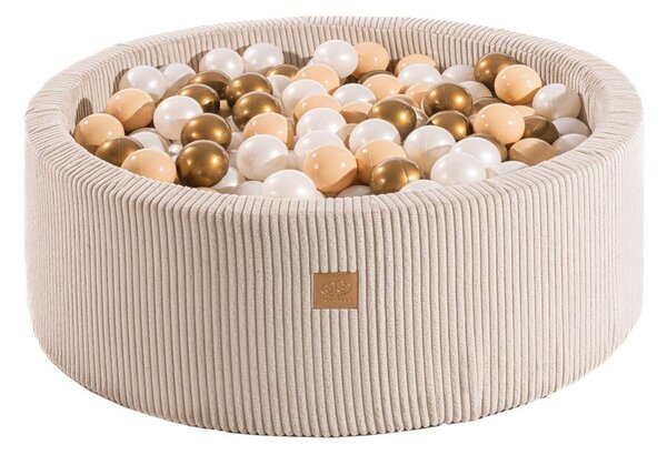 Krem bazen s lopticama od samta ø 90x30 cm Montessori – Meowbaby