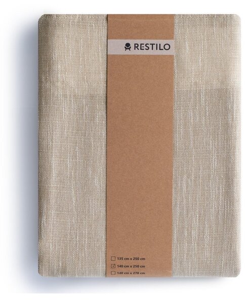 Bež zavjesa 140x250 cm Valeta – Restilo