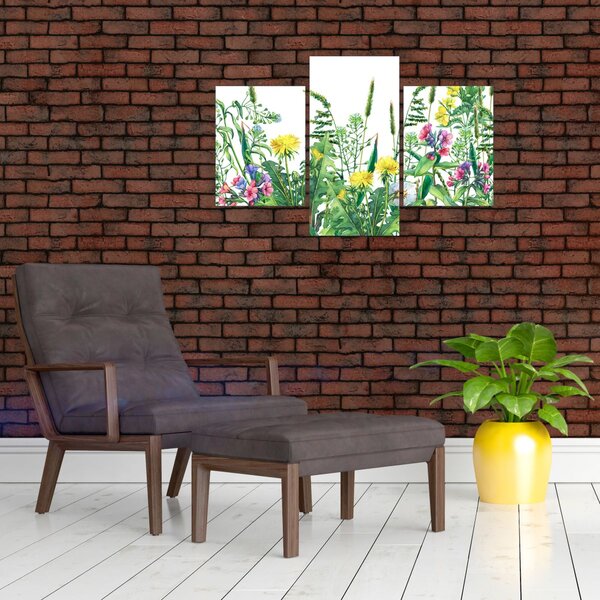 Slika - Slikano livadsko cvijeće (90x60 cm)