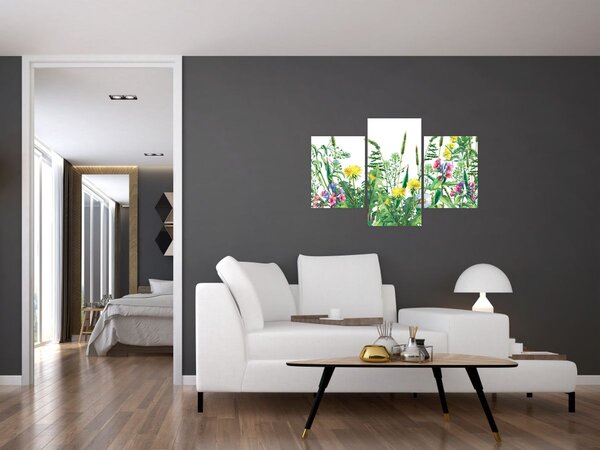 Slika - Slikano livadsko cvijeće (90x60 cm)