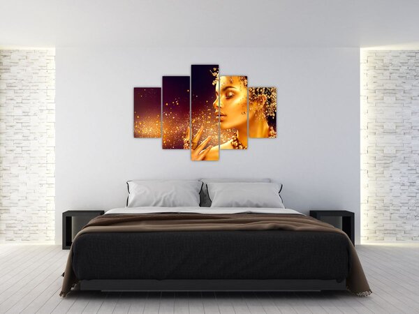 Slika - Zlatna šminka (150x105 cm)