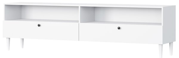 TV ormarić s policom i ormarima DULLUM 200x58cm, bijeli