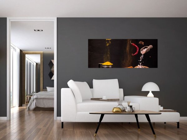 Slika - Začini u pokretu (120x50 cm)