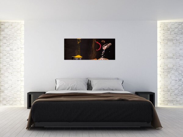 Slika - Začini u pokretu (120x50 cm)