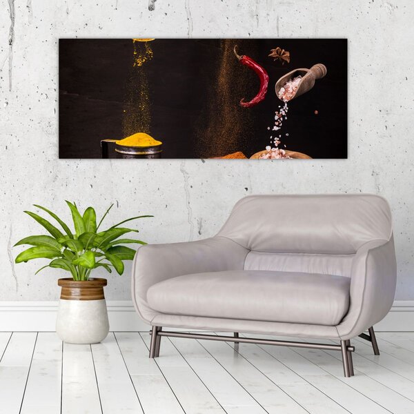 Slika - Začini u pokretu (120x50 cm)