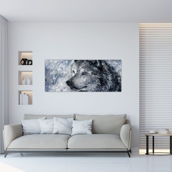 Slika - Crtani vuk (120x50 cm)