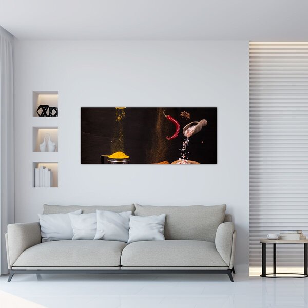 Slika - Začini u pokretu (120x50 cm)