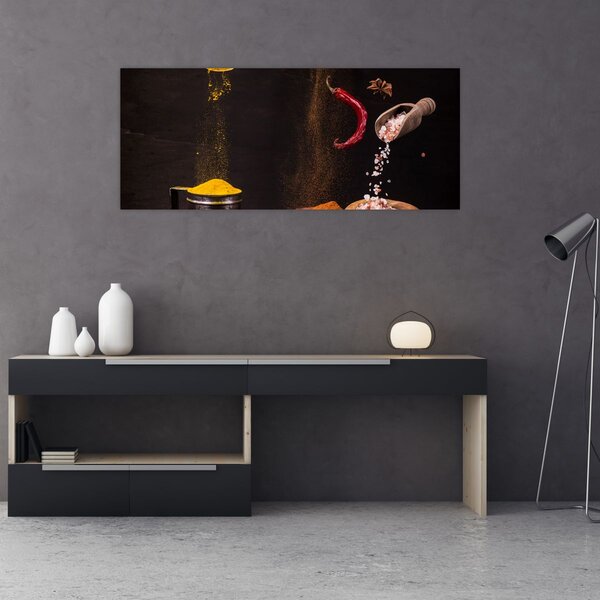 Slika - Začini u pokretu (120x50 cm)