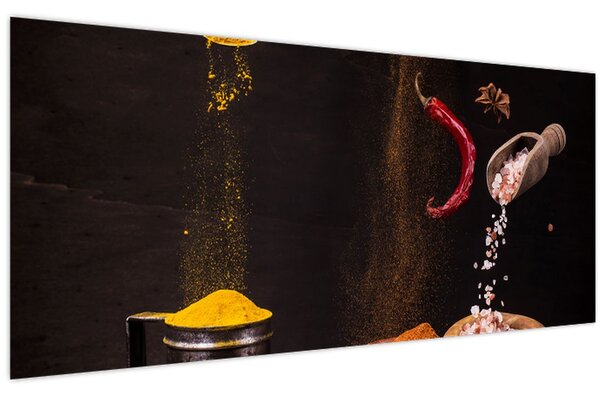 Slika - Začini u pokretu (120x50 cm)