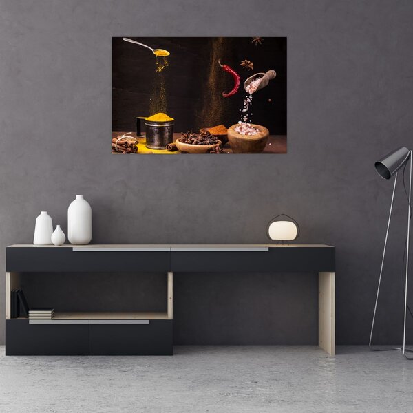 Slika - Začini u pokretu (90x60 cm)
