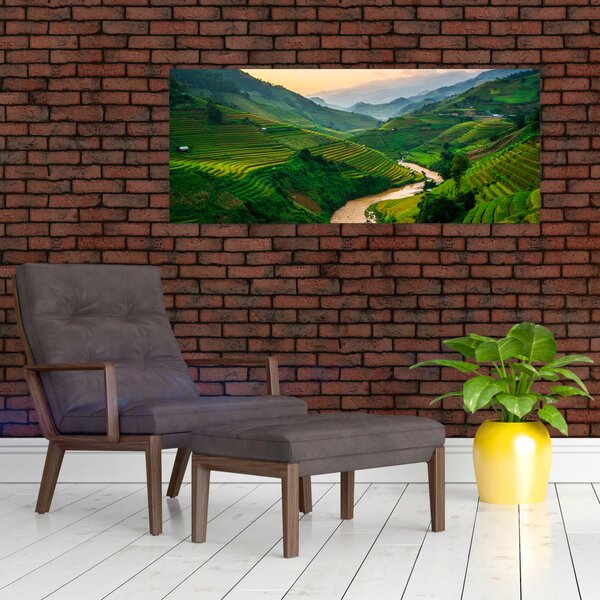 Slika - Rižine terase II. (120x50 cm)