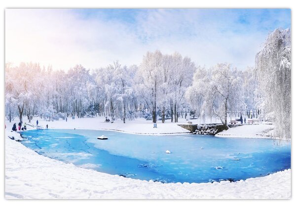 Slika - Ledeno jezero (90x60 cm)