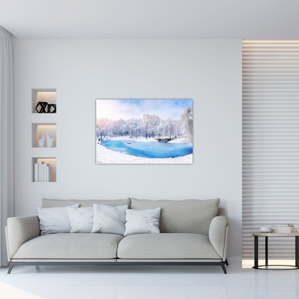 Slika - Ledeno jezero (90x60 cm)