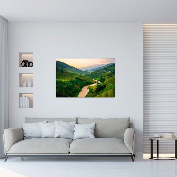 Slika - Rižine terase II. (90x60 cm)