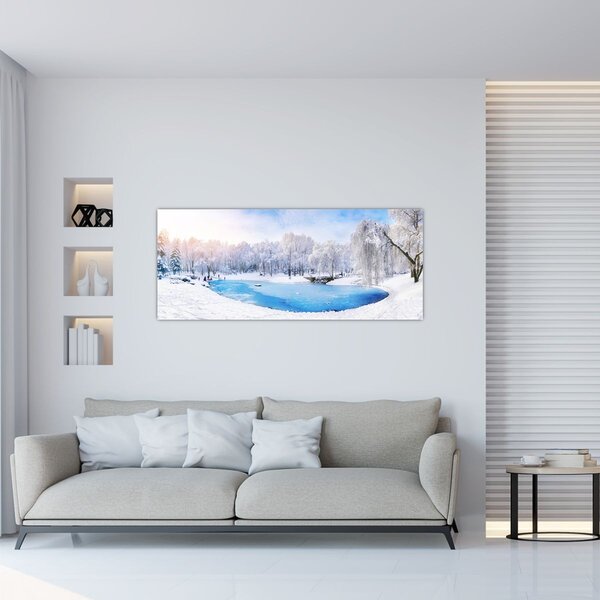 Slika - Ledeno jezero (120x50 cm)