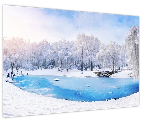 Slika - Ledeno jezero (90x60 cm)