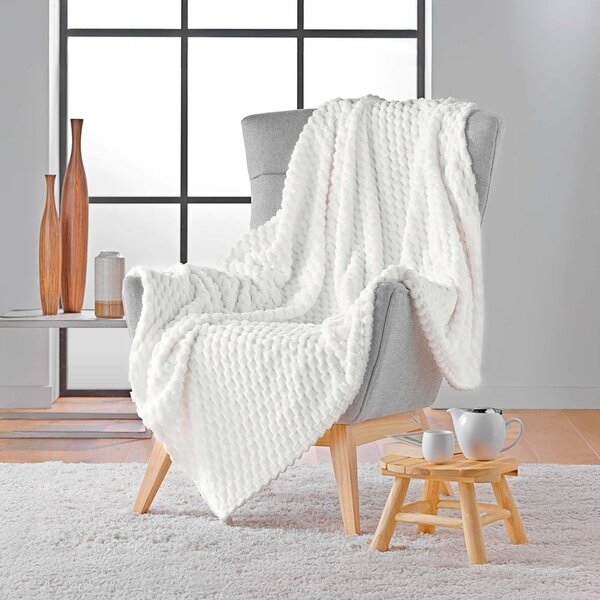 Krem deka od mikroflanela 125x150 cm Mini Frosty – douceur d'intérieur