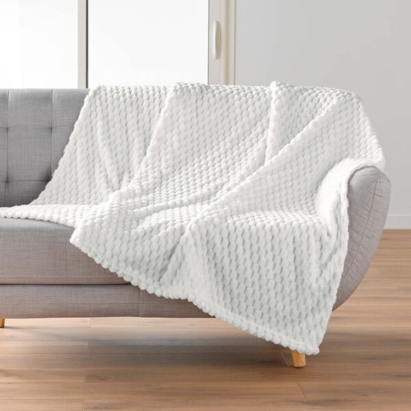 Krem deka od mikroflanela 125x150 cm Mini Frosty – douceur d'intérieur