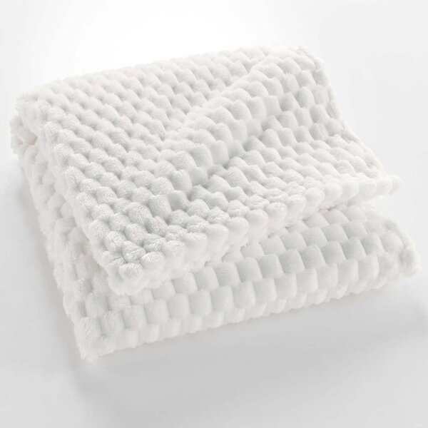 Krem deka od mikroflanela 125x150 cm Mini Frosty – douceur d'intérieur