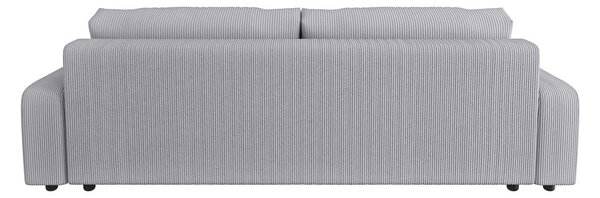 Svijetlo siva sklopiva/s prostorom za odlaganje sofa od samta 234 cm Sara – Ropez