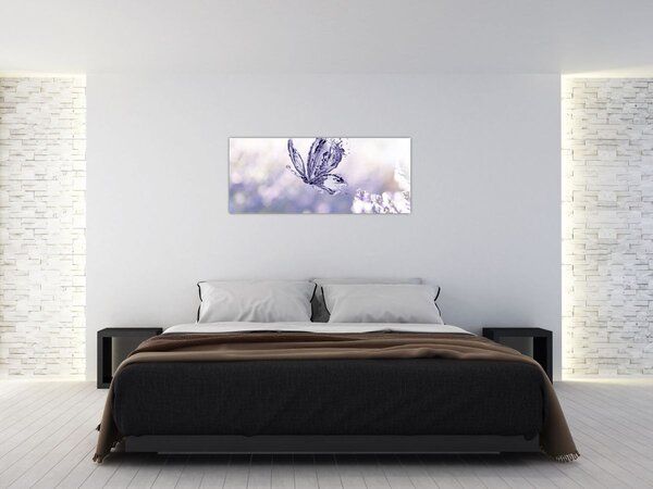Slika - Leptir i lavanda (120x50 cm)