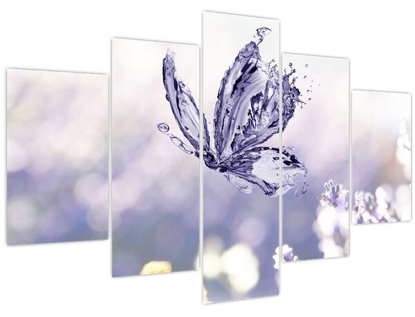 Slika - Leptir i lavanda (150x105 cm)
