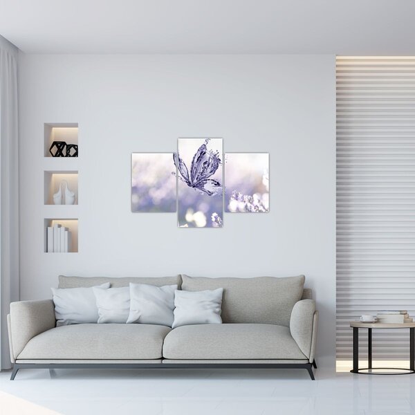 Slika - Leptir i lavanda (90x60 cm)