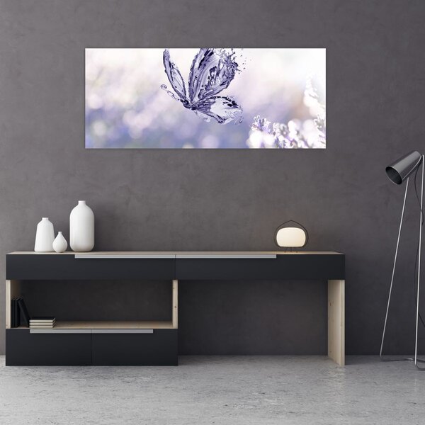 Slika - Leptir i lavanda (120x50 cm)