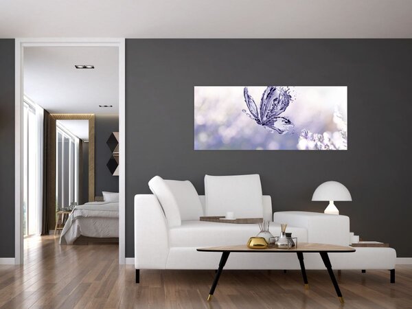 Slika - Leptir i lavanda (120x50 cm)