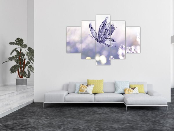 Slika - Leptir i lavanda (150x105 cm)