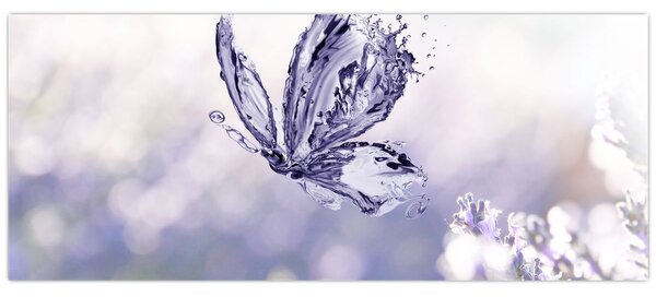 Slika - Leptir i lavanda (120x50 cm)